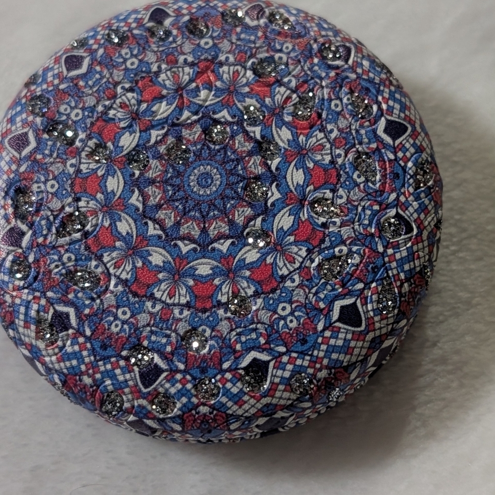 Gorgeous Travel Compact Mirror, Colorful Pattern Decorative, Original From Dubai